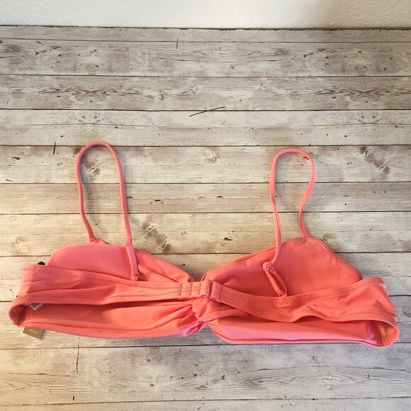 J. Crew Strappy Twist Bikini Top in Tea Rose Size 2X NWT - Picture 4 of 8